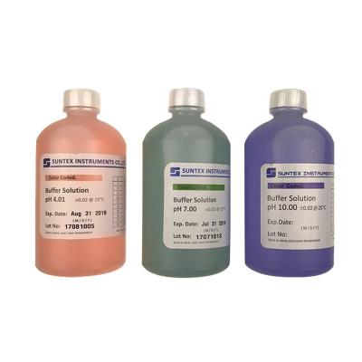 SUNTEX標準試劑ph緩沖液PH4.00/7.00/10.00瓶裝電極校正液500ML