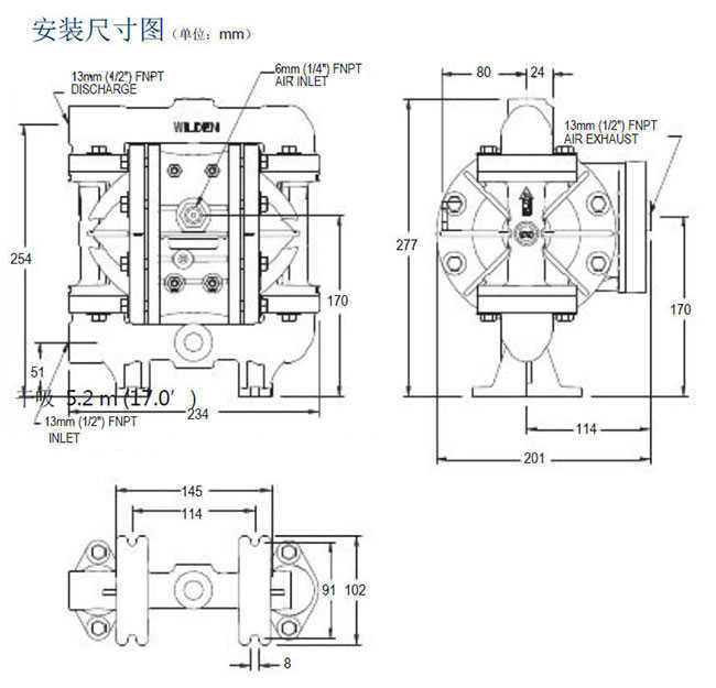 威爾頓工程塑料氣動隔膜泵P100-PPPPP-TNU-TF-PTV詳情頁3-1 (1).jpg